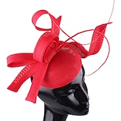 Χαμηλού Κόστους Fascinators-Fascinators Ψεύτικος Λινός Γάμος Kentucky Derby Κοκτέιλ Royal Astcot Μόδα Vintage Με Bowknot Επικεφαλίδα Κεφαλαιοφυλακή ντυθείτε για να εντυπωσιάσετε Ημέρα Αγώνων Φόρεμα 2025