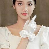cheap Historical &amp; Vintage Costumes-1950s 1920s Elegant Gloves Bridal Audrey Hepburn The Great Gatsby Women's Cosplay Costume Wedding Party / Evening Prom Gloves