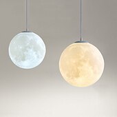 economico Lampade da soffitto con dimmer-lampada a sospensione a led 15cm lampadario a luce di luna camera da letto in stile nordico planet ball studio e ristorante utensili lampada a luce di luna internet celebrità ins lampade