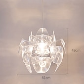 preiswerte Pendelleuchte-LED-Pendelleuchte 60cm Blumendesign moderne Acryl-Kronleuchter-Pendelleuchte exquisite Deckenbeleuchtung dekorative Deckenleuchte für Wohnzimmer Flur Schlafzimmer
