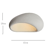 olcso Tompítható mennyezeti lámpák-ovális kreatív mennyezeti lámpabúra, modern wabi-sabi stílusú mennyezeti lámpa, elegáns északi nappali mennyezeti csillár, minimalista mennyezeti lámpa