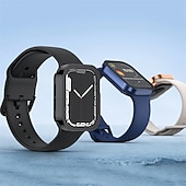 Χαμηλού Κόστους Smartwatch Θήκη-Θήκη ρολογιού με προστατευτικό οθόνης Συμβατό με Apple Watch Ultra 49mm / Series 8 7 41mm 45mm / Series 6 5 4 SE 40mm 44mm Ανθεκτική σε πτώσεις Σκληρός υπολογιστής Παρακολουθήστε Κάλυμμα