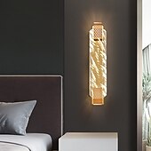 cheap Wall Sconces-Crystal Indoor Wall Lights LED Nordic Style Living Room Shops Cafes Gold + Rose Gold Steel Wall Light 110-240V