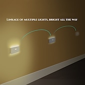 cheap Sensor Night Lights-PIR Motion Sensing Night Light USB Rechargeable LED Human Body Sensing Night Light Smart Light Control Wall Lamp for Room Wall Wardrobe Home Bathroom Shoe Cabinet Bedroom Lighting