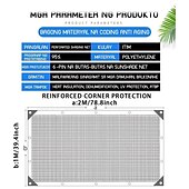 voordelige Kampeerzeil-anti-uv zonnescherm netto tuinhuisje onderdak buiten pergola luifel zonnescherm landbouw broeikas zonnescherm net, kraambenodigdheden, zwart