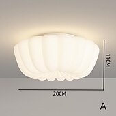 abordables Luces de techo regulables-luz de techo led montaje empotrado 20 cm luz de techo luz de techo led luz de techo redonda moderna lámpara de techo para sala de estar pasillo