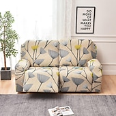 cheap Recliner Chair Cover-Stretch Reclining Couch Covers 2 Seater Loveseat Reclining Sofa Cover Couch Slipcover with Elastic Loop, Anti-cat Scratch Furniture Protector for Kids, Pets, Dogs, Cats