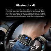 お買い得  スマートウォッチ-iMosi A70 スマートウォッチ 1.96 インチ スマート·ウォッチ ブルートゥース 歩数計 着信通知 アクティビティトラッカー と互換性があります Android iOS 女性 男性 ハンドフリーコール 防水 メディアコントロール IP68 42mmウォッチケース