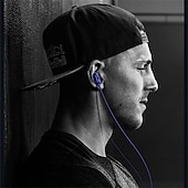 abordables Auriculares deportivos-Auriculares con cable de alta fidelidad 9d de 3,5 mm con bajos, auriculares estéreo, auriculares de música, auriculares deportivos, auriculares para juegos con micrófono