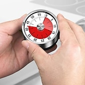 olcso Konyhagépek-konyhai mechanikus időzítő 60 perces riasztás főzési időzítő hangos ébresztő mágneses óra időzítő