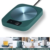 abordables Électroménager-chauffe-tasse à café étanche tasse intelligente chauffe-tasse à café sous-verre pour le réchauffement &amp; chauffage café boisson lait thé et chocolat chaud aluminium panneau métallique sûr fiable