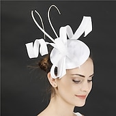 Χαμηλού Κόστους Fascinators-Fascinators Ψεύτικος Λινός Γάμος Kentucky Derby Κοκτέιλ Royal Astcot Μόδα Vintage Με Bowknot Επικεφαλίδα Κεφαλαιοφυλακή ντυθείτε για να εντυπωσιάσετε Ημέρα Αγώνων Φόρεμα 2025