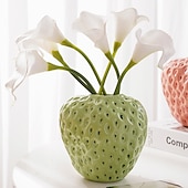 economico Vasi e cestini-vasi di fragole creativi composizioni floreali in resina decorazioni morbide per la casa ornamenti per desktop regali 1pc