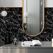 cheap Wallpaper-Cool Wallpapers Wall Mural 16pcs Marble Patterned Wallpaper, Waterproof Peel And Stick Wall Covering Sticker Film Home Deco, 4&#039;&#039;x8&#039;&#039;