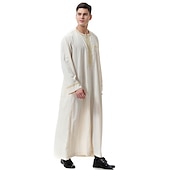 رخيصةأون عربي مسلم-رجالي رداء - روب ثوب / جبة ديني سعودي عربي العربية مسلم رمضان بالغين / قمصان الرضعثوب الراقص