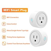 preiswerte Stromversorgung-tuya wifi smart plug funktioniert mit alexa google zur sprachsteuerung mini smart outlet plug mit timer-funktion kein hub erforderlich