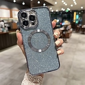 Недорогие Чехлы для iPhone-телефон Кейс для Назначение Айфон 15 Про Макс Плюс iPhone 14 13 12 11 Pro Max Plus Кейс на заднюю панель С Магсейф и протектор экрана ТПУ