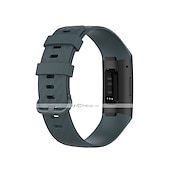 Недорогие Ремешки для часов Fitbit-Умный ремешок для часов для Фитбит Charge 4 / Charge 3 / Charge 3SE Мягкий силикон Умные часы Ремень Металлическая застежка Регулируется Дышащий Спортивный ремешок Замена Браслет
