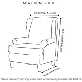 billige Lenestoldeksel og armløst stolomslag-stretch wingback stoltrekk vinge stol slipcovers med seteputetrekk spandex jacquard wingback lenestoltrekk til ikea strandmon stol