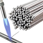 economico accessori per trapano-Filo per saldatura da 500 mm in alluminio leggero per brasatura a bassa temperatura con anima per brasatura 50 pezzi