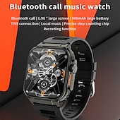 お買い得  スマートウォッチ-iMosi A70 スマートウォッチ 1.96 インチ スマート·ウォッチ ブルートゥース 歩数計 着信通知 アクティビティトラッカー と互換性があります Android iOS 女性 男性 ハンドフリーコール 防水 メディアコントロール IP68 42mmウォッチケース