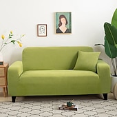 baratos Cobertura de Sofa-capas elásticas para sofá, capa de sofá secional cor de vinho para cães, capas para sofá de dois lugares, em forma de L, 3 lugares, em forma de U, poltrona, protetor de sofá lavável, macio e durável
