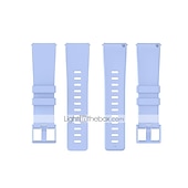 billiga Fitbit klockband-Smart Watch-band för Fitbit Versa 2 / Versa Lite / Versa SE / Versa Mjuk silikon Smart klocka Rem Justerbar Andningsfunktion Klassiskt lås Sportband Ersättning Armband