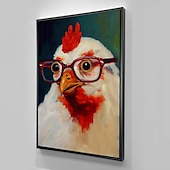 billiga Djurtryck-1st punkrock kattporträtt oljemålning väggkonst original konsttryck felino anmail mpressionist heminredning djurhus husdjursdekor