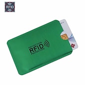 رخيصةأون حامل بطاقة RFID-20 قطعة من محفظة ألومنيوم ذكية مضادة للسرقة ومضادة لموجات الراديو NFC ومضادة لموجات الراديو ومضادة لموجات الراديو وحامل بطاقات من الألومنيوم