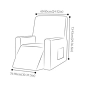 cheap Recliner Chair Cover-Stretch Recliner Cover Recliner Covers 1 Seater Armchair Couch Slipcover with Elastic Loop, Anti-cat Scratch Furniture Protector for Kids, Pets, Dogs, Cats