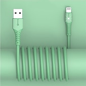 economico Cavetti per cellulari-Cavo di ricarica rapida in silicone liquido a 3 colori per iPhone 13 mini 12 pro max x xr 11 xs 8 7 6s 5 se cavi di ricarica per cavo dati USB