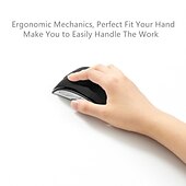 baratos Ratos-2.4g mini mouse sem fio dobrável receptor usb de viagem óptico ergonômico mouse de escritório para pc laptop jogo mouse win7/8/10/xp/vista