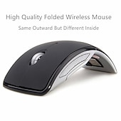 baratos Ratos-2.4g mini mouse sem fio dobrável receptor usb de viagem óptico ergonômico mouse de escritório para pc laptop jogo mouse win7/8/10/xp/vista