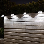 Χαμηλού Κόστους Εξωτερικά Επιτοίχια Φώτα-1/4/6 τμχ ηλιακά φώτα υδρορροής υπαίθριο αδιάβροχο ηλιακό φως φράχτη για πρόσβαση στο κατάστρωμα αυλή βεράντα δρόμο γκαράζ σκάλα τοίχος διακόσμηση τοπίου φωτισμός ηλιακό φως νύχτας