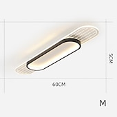 billige Taklamper-led stripe lampe aluminiumslegering innfelt taklampe 25cm taklampe for stuegang gang