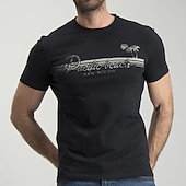 Men's Plus Size Big Tall T shirt Tee Tee Crewneck Black Short Sleeves Outdoor Going out Print Graphic Prints Clothing Apparel Cotton Blend Streetwear Stylish Casual3