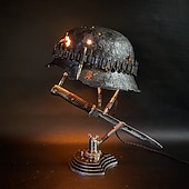 ieftine Accesorii-lampă de masă lampă de birou cască militară decor acasă decor stil mansardă stil steampunk vintage