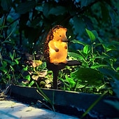 cheap Outdoor Spotlights-Solar Lamp Outdoor Garden Lamp Imitation Animal Solar Night Lamp Hedgehog Resin Landscape Channel Spotlight LED Pile Lamp Garden Garden Lawn Lawn Lamp  1PC
