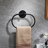 economico Portasciugamani-anello per asciugamani da bagno, porta asciugamani autoadesivo a parete, appendiabiti da bagno in acciaio inossidabile 304/porta asciugamani rotondo perfetto per bagno, lavandino, cucina