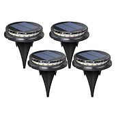 ieftine Lumini de sol-lumini solare cu led pentru gazon lumini la sol lumini solare în aer liber impermeabile în pământ pentru pasarelă peisaj trepte de gazon etc.