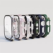 economico Cover per smartwatch-Custodia per orologi con protezione per lo schermo Compatibile con Apple Watch Ultra 49mm / Series 8 7 41mm 45mm / Series 6 5 4 SE 40mm 44mm / Series 3 2 1 38mm 42mm Resistente agli urti PC rigido