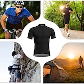 billiga Tröjor för män-Herr Cykeltröja Kortärmad Cykel Tröja Överdelar med 3 bakfickor Bergscykling Vägcykling Andningsfunktion Snabb tork Fuktabsorberande Mjuk Vit Polyester sporter Kläder