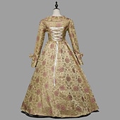 cheap Dresses-Rococo Victorian Vintage Dress Ball Gown Prom Dress Maria Antonietta Fancy Dress Women's Royal Masquerade Carnival Party Halloween Adults' Dress