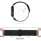 Χαμηλού Κόστους Ζώνες ρολογιών Garmin-Παρακολουθήστε το συγκρότημα για Γκάρμιν Forerunner 265 255 Active 5 Venu 3 2 Plus Vivoactive 4 3 Vivomove Sport Approach S42 S40 20mm 22mm Νάιλον Αντικατάσταση Λουρί 20mm 22mm Ελαστικό Sport Loop
