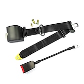 baratos Capas para bancos de automóveis-Cinto de Segurança Automático Ajustável de 3 Pontos com Fechadura Cam Clip Retentor de Fivela de Segurança Universal para Proteção de Passageiros