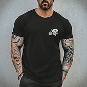 voordelige T-shirts in grote maten voor heren-Voor heren Grote maten T-shirt Groot en klein Grafisch Ronde hals Afdrukken Korte Mouw Streetwear Stijlvol Casual Tops Buiten Uitgaan Tops