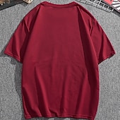 ieftine tricouri pentru bărbați mărimi plus-Bărbați Mărime Plus Mare înalt Tricou Tricouri Tricou grafic Crown &amp; Letter Crewneck Negru Alb Roșu-aprins Mânecă scurtă În aer liber Ieșire Imprimeu Scrisă Îmbrăcăminte Amestec Bumbac Stilat Casual