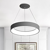 economico Modello a cerchio-lampada a sospensione a led 45cm design a cerchio ad anello a 1 luce dimmerabile in pvc lampade a sospensione per camera da letto in stile moderno lussuoso 110-240v solo dimmerabile con telecomando