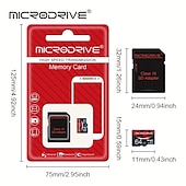 cheap Computer Peripherals-Memory Card Class 10 High Speed 128GB 64GB 32GB 16GB SD U3 TF Memory Card Flash Micro Tf SD Card Storage Expansion SD Adapter for Smart Phone DVR