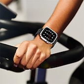 Χαμηλού Κόστους Smartwatch Θήκη-Θήκη ρολογιού με προστατευτικό οθόνης Συμβατό με Apple Watch Ultra 49mm / Series 8 7 41mm 45mm / Series 6 5 4 SE 40mm 44mm Ανθεκτική σε πτώσεις Σκληρός υπολογιστής Παρακολουθήστε Κάλυμμα